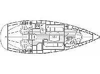 Bavaria 37 Cruiser - Layout image