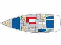 Jeanneau 54 - Layout image