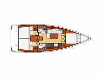 Oceanis 38.1 - Layout image