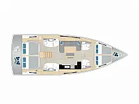 Hanse 460 - Layout image