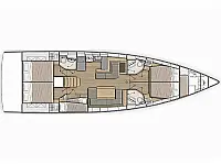 Oceanis 51.1 - Layout image