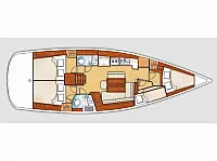 Oceanis 43 - Layout image