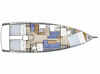 Sun Odyssey 410 - Layout image