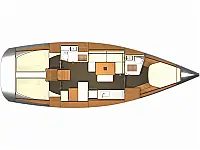 Dufour 405 RM - Layout image