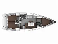 Bavaria Cruiser 41 - Layout image