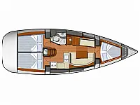 Sun Odyssey 36i - Layout image