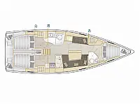 Hanse 418 - Layout image