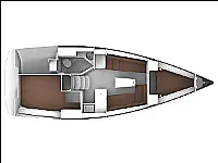 Bavaria Cruiser 33 - Layout image