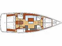 Oceanis 48 - Layout image