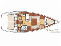 Oceanis 37 - Layout image