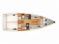 Sun Odyssey 349 - Layout image