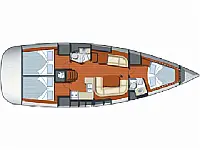 Sun Odyssey 42i - Layout image