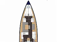 Bavaria C45 - Layout image