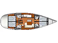 Sun Odyssey 49i - Layout image