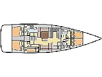 Dufour 520 GL - Layout image