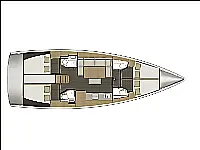 Dufour 460  - Layout image