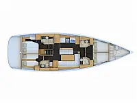 Jeanneau 54 A/C & GEN - Layout image