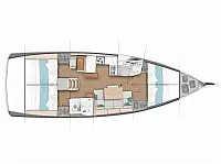 Sun Odyssey 440 - Layout image