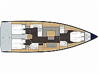 Bavaria C45 - Layout image