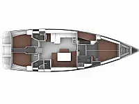 Bavaria Cruiser 51 - Layout image