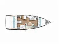 Sun Odyssey 440 - Layout image