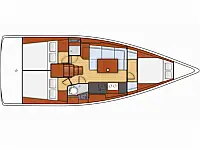 Oceanis 38 - Layout image