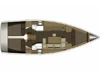 Dufour 382 - Layout image