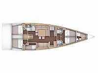 Dufour 56 Exclusive - Layout image