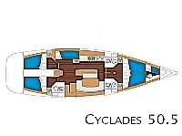 Cyclades 50.5 - Layout image