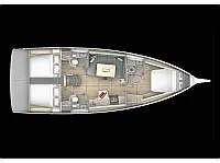 Dufour 41 Grand Large - Layout image