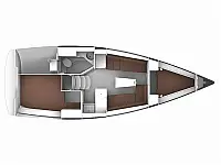 Bavaria 33 Cruiser - Layout image