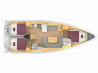 Bavaria C42 - Layout image