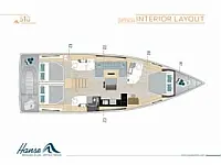 Hanse 510 - Layout image