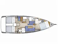 Sun Odyssey 410 - Layout image