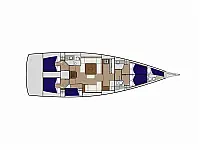 Dufour 560 - Layout image