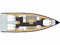 Bavaria C45 Style  - Layout image