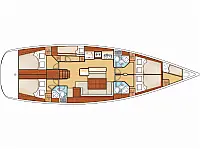 Oceanis 50 Family - Layout image