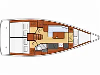 Oceanis 35.1 - Layout image