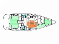 Beneteau Oceanis 43 - Layout image