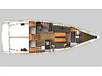 Sun Odyssey 349 - Layout image