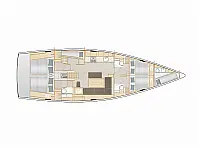 Hanse 508 - Layout image