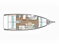 Sun Odyssey 440 - Layout image