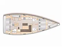 Hanse 508 - Layout image