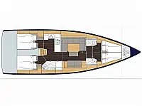 Bavaria C45 Holiday - Layout image